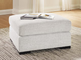 Misty-Lakes Chalk Performance Fabric,Next-Gen Nuvella™,Chenille Oversized Accent Ottoman from Ella Furniture