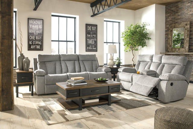 Mitchiner Fog Sofa And Loveseat - Ella Furniture