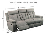 Mitchiner Fog Sofa And Loveseat - Ella Furniture