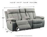 Mitchiner Fog Sofa, Loveseat And Recliner - Ella Furniture