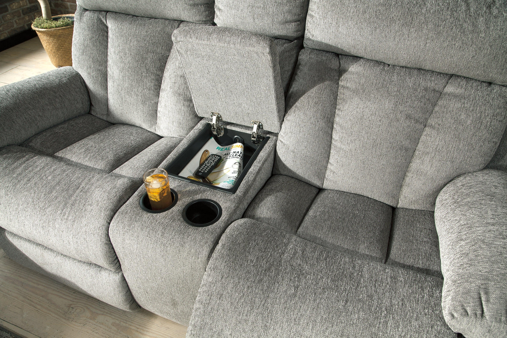 Mitchiner Fog Sofa, Loveseat And Recliner - Ella Furniture