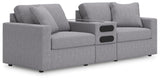 Modmax Granite Performance Fabric,Next-Gen Nuvella™ 3-Piece Sectional view 2
