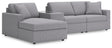 Modmax Granite Performance Fabric,Next-Gen Nuvella™ 4-Piece Sectional with Chaise from Ella Furniture