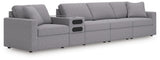 Modmax Granite Performance Fabric,Next-Gen Nuvella™ 5-Piece Sectional view 4