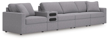 Modmax Granite Performance Fabric,Next-Gen Nuvella™ 5-Piece Sectional view 4