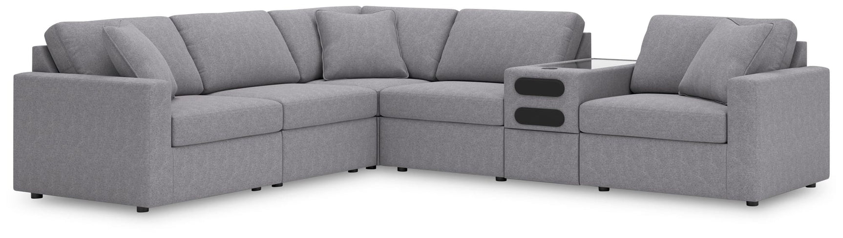 Modmax Granite Performance Fabric,Next-Gen Nuvella™ 6-Piece Sectional view 2
