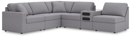 Modmax Granite Performance Fabric,Next-Gen Nuvella™ 6-Piece Sectional view 3