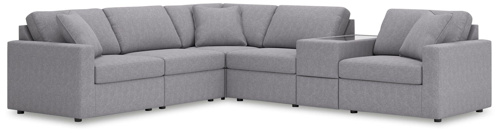 Modmax Granite Performance Fabric,Next-Gen Nuvella™ 6-Piece Sectional view 4