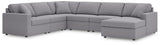 Modmax Granite Performance Fabric,Next-Gen Nuvella™ 6-Piece Sectional with Chaise from Ella Furniture
