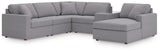 Modmax Granite Performance Fabric,Next-Gen Nuvella™ 6-Piece Sectional with Chaise from Ella Furniture