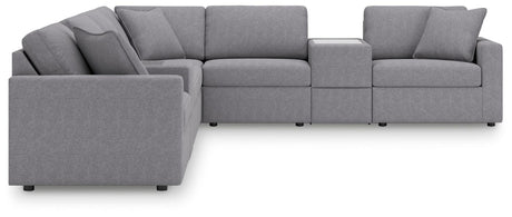 Modmax Granite Performance Fabric,Next-Gen Nuvella™ 8-Piece Sectional view 4