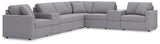Modmax Granite Performance Fabric,Next-Gen Nuvella™ 8-Piece Sectional angled view