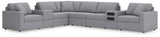 Modmax Granite Performance Fabric,Next-Gen Nuvella™ 8-Piece Sectional view 2