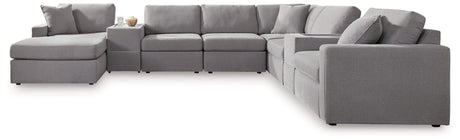 Modmax Granite Performance Fabric,Next-Gen Nuvella™ 8-Piece Sectional with Chaise view 3