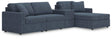 Modmax Ink Performance Fabric,Next-Gen Nuvella™ 4-Piece Sectional with Chaise from Ella Furniture