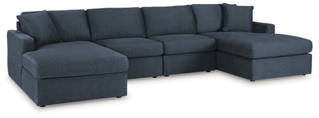 Modmax Ink Performance Fabric,Next-Gen Nuvella™ 4-Piece Sectional with Chaise view 4