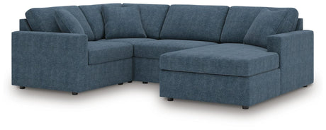 Modmax Ink Performance Fabric,Next-Gen Nuvella™ 4-Piece Sectional with Chaise view 4