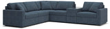 Modmax Ink Performance Fabric,Next-Gen Nuvella™ 6-Piece Sectional angled view
