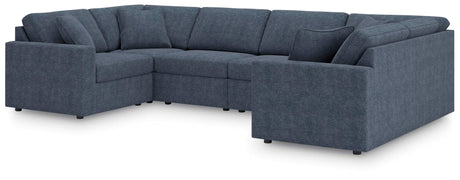 Modmax Ink Performance Fabric,Next-Gen Nuvella™ 6-Piece Sectional angled view