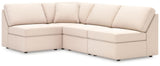 Modmax Oyster Performance Fabric,Next-Gen Nuvella™ 4-Piece Sectional view 2