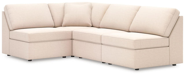 Modmax Oyster Performance Fabric,Next-Gen Nuvella™ 4-Piece Sectional view 2