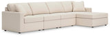 Modmax Oyster Performance Fabric,Next-Gen Nuvella™ 4-Piece Sectional with Chaise view 2