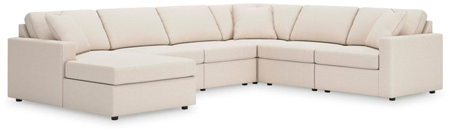 Modmax Oyster Performance Fabric,Next-Gen Nuvella™ 6-Piece Sectional from Ella Furniture