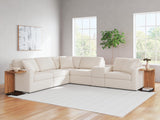 Modmax Oyster Performance Fabric,Next-Gen Nuvella™ 6-Piece Sectional from Ella Furniture