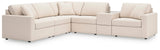 Modmax Oyster Performance Fabric,Next-Gen Nuvella™ 6-Piece Sectional angled view