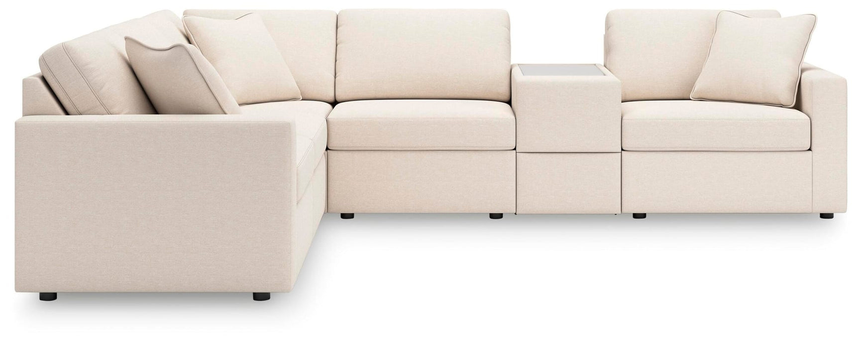 Modmax Oyster Performance Fabric,Next-Gen Nuvella™ 6-Piece Sectional view 3