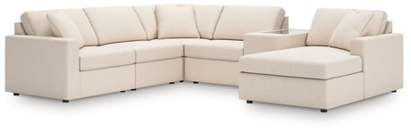 Modmax Oyster Performance Fabric,Next-Gen Nuvella™ 6-Piece Sectional with Chaise view 2