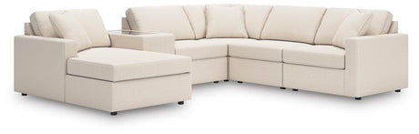 Modmax Oyster Performance Fabric,Next-Gen Nuvella™ 6-Piece Sectional with Chaise view 2