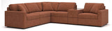 Modmax Spice Performance Fabric,Next-Gen Nuvella™ 6-Piece Sectional angled view