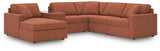 Modmax Spice Performance Fabric,Next-Gen Nuvella™ 6-Piece Sectional with Chaise from Ella Furniture