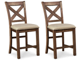 Moriville Beige 2-Piece Bar Stool - Ella Furniture