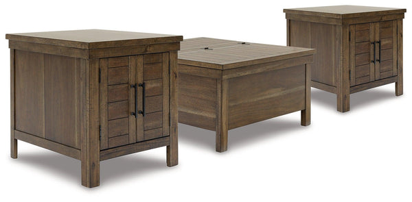 Moriville Grayish Brown Coffee Table With 2 End Tables PKG015590 - T731-9 | T731-3 | T731-3 - Ella Furniture