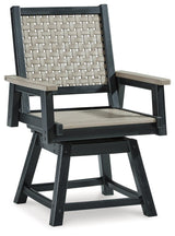 Mount Driftwood/black Valley Outdoor Dining Table And 6 Chairs PKG015415 - P384-625 | P384-604A | P384-603A | P384-603A - Ella Furniture
