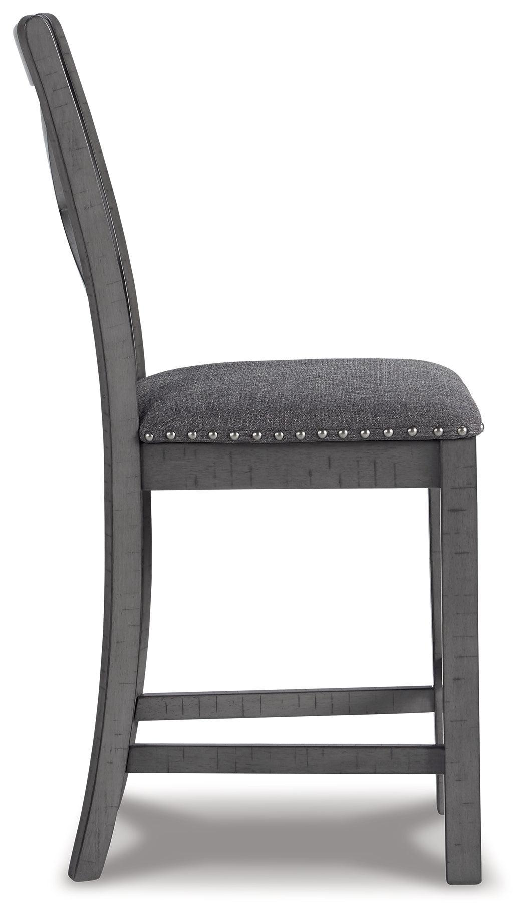 Myshanna Gray 2-Piece Bar Stool - Ella Furniture