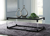 Nallynx Metallic Gray Coffee Table With 1 End Table - Ella Furniture