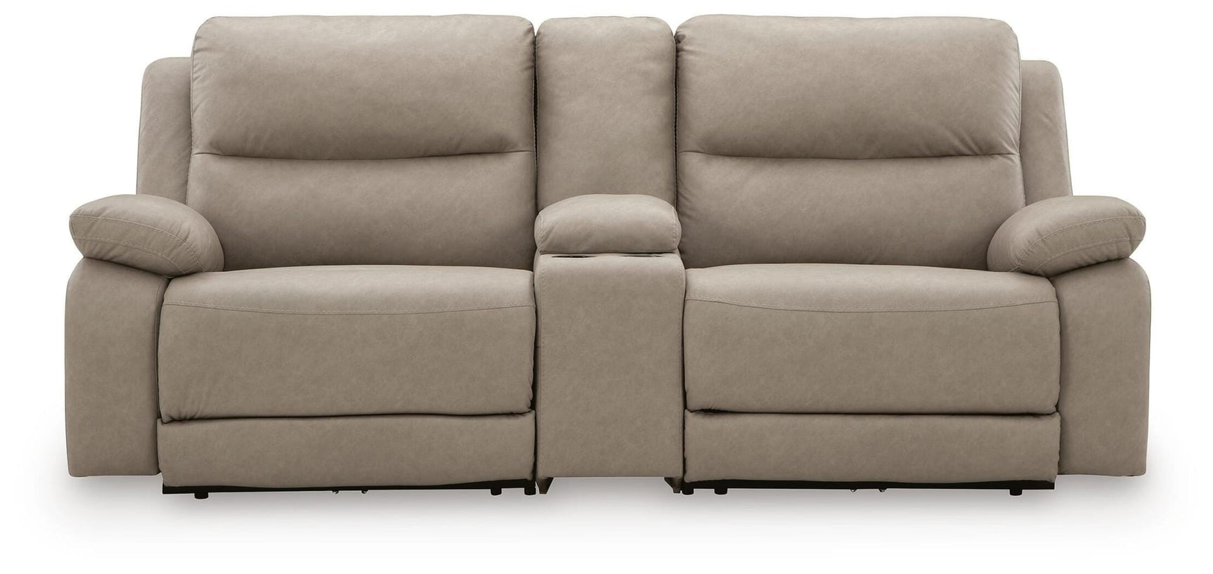 Narwhal Place Pebble Faux Leather 3-Piece Power Reclining Sectional view 3