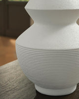 Naveen White Vase detail view