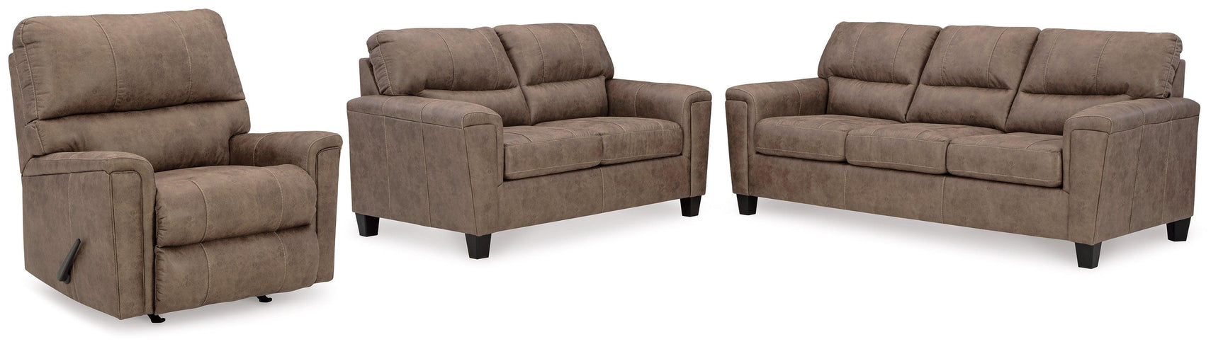 Navi Fossil Sofa, Loveseat And Recliner - Ella Furniture