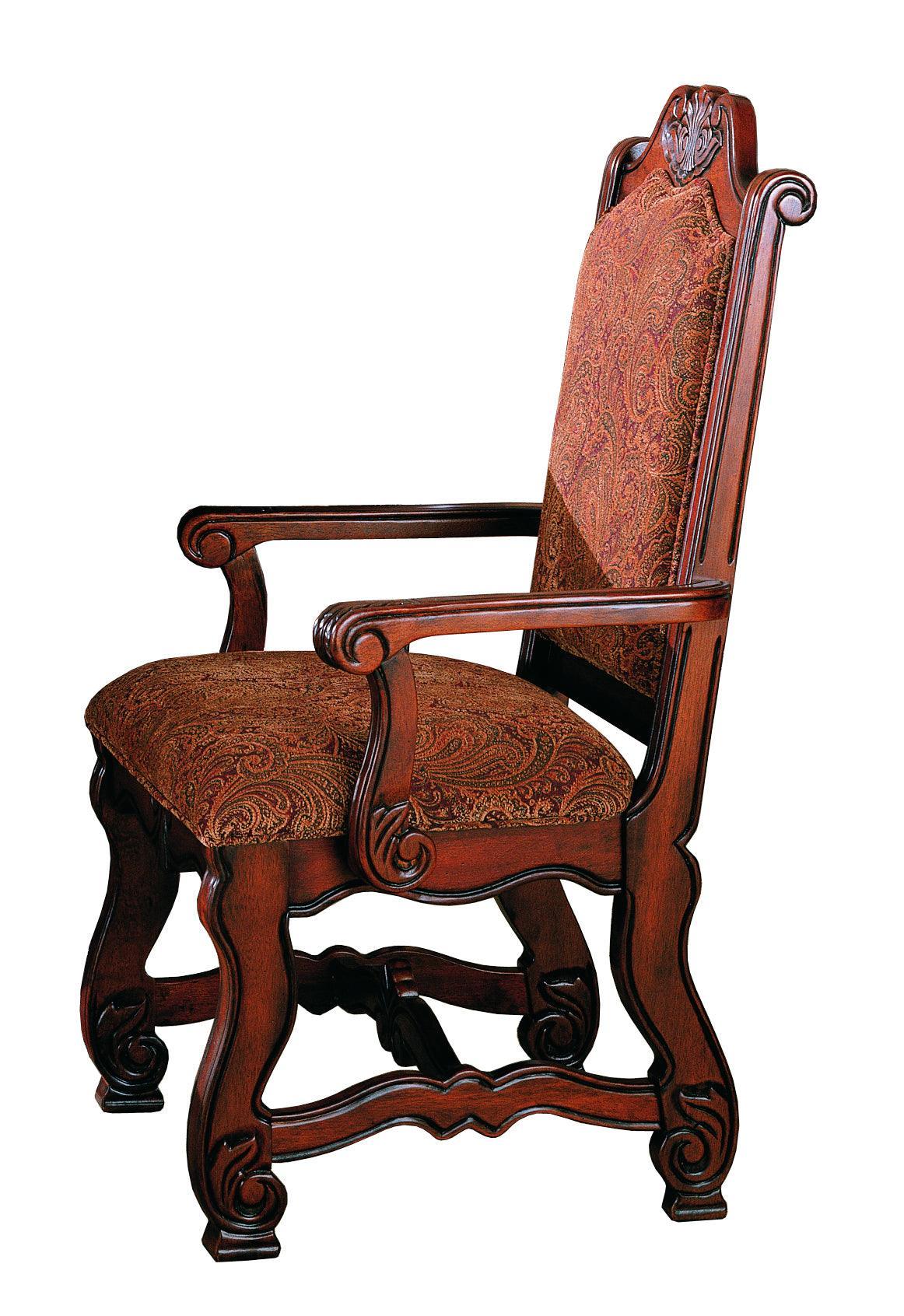 Neo Renaissance Brown Traditional Wood Veneers And Solids Formal Extendable Dining Room Set - Ella Furniture