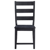 Newport Ladder Back Dining Side Chair Black (Set Of 2) 108142 [ETA: 4/1/2024] - Ella Furniture