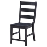 Newport Ladder Back Dining Side Chair Black (Set Of 2) 108142 [ETA: 4/1/2024] - Ella Furniture