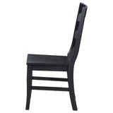 Newport Ladder Back Dining Side Chair Black (Set Of 2) 108142 [ETA: 4/1/2024] - Ella Furniture