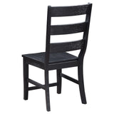 Newport Ladder Back Dining Side Chair Black (Set Of 2) 108142 [ETA: 4/1/2024] - Ella Furniture
