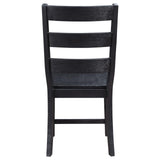 Newport Ladder Back Dining Side Chair Black (Set Of 2) 108142 [ETA: 4/1/2024] - Ella Furniture