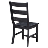 Newport Ladder Back Dining Side Chair Black (Set Of 2) 108142 [ETA: 4/1/2024] - Ella Furniture