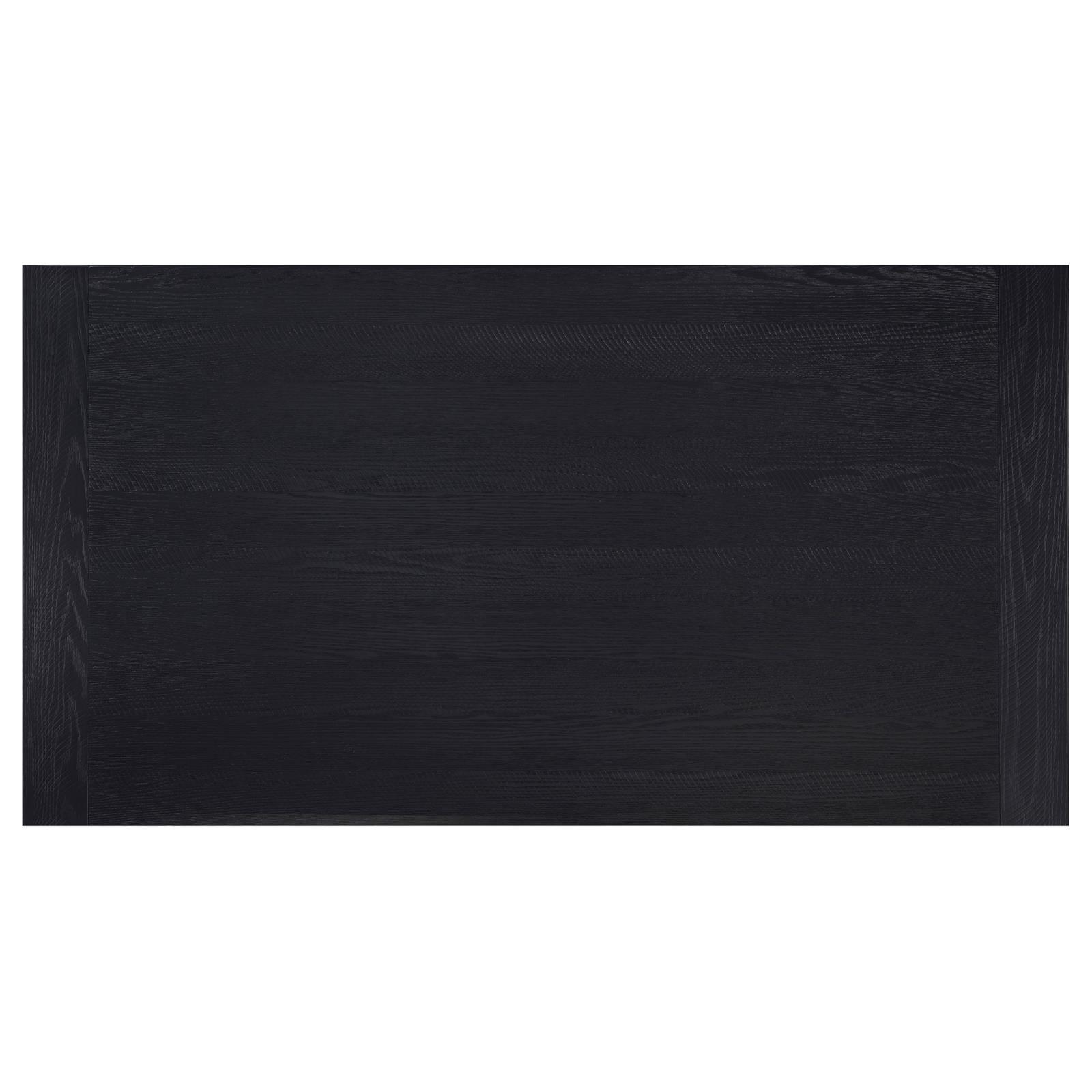 Newport Rectangular Trestle Dining Table Black 108141 [ETA: 4/1/2024] - Ella Furniture